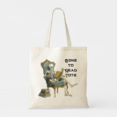 Bone To Read Skeletts Tote Bag Tragetasche (Rückseite)