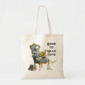 Bone To Read Skeletts Tote Bag Tragetasche (Vorne)
