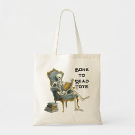 Bone To Read Skeletts Tote Bag Tragetasche