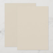 Bone White Einladung (Vorne/Hinten)