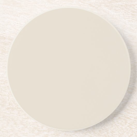 Bone White Round Sandstone Untersetzer (Vorne)