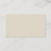 Bone White Standard Business Card Visitenkarte (Vorderseite)