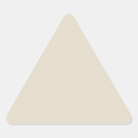 Bone White Triangle Sticker (Vorderseite)