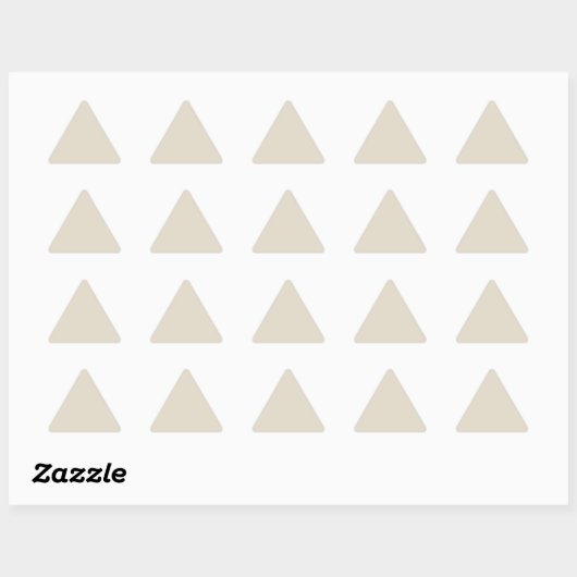 Bone White Triangle Sticker (Blatt)