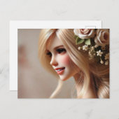 "Bonecas Encantadas: Guardiãs de Sonhos e Postcard Postkarte (Vorne/Hinten)