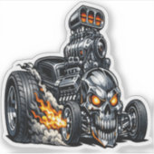 Bonecrusher Hot Rod Aufkleber (Vorderseite)