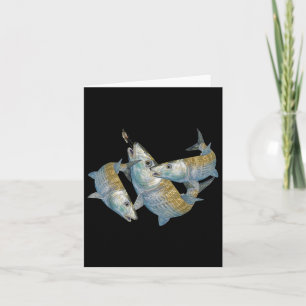 Bonefefische, die eine Salzwasserfliege jagen, &am Karte