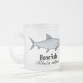 Bonefish-Frostglas-Tasse von SciPerspective Mattglastasse (Links)