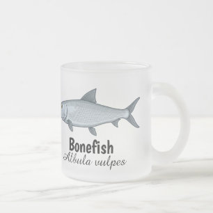 Bonefish-Frostglas-Tasse von SciPerspective Mattglastasse