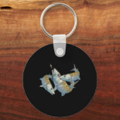 Bonefish Hunting A Salt Water Fly Fishing & De Schlüsselanhänger (Vorderseite)