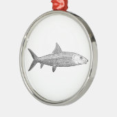 Bonefish Logo Ornament Aus Metall (Links)