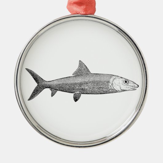Bonefish Logo Ornament Aus Metall (Vorne)