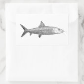 Bonefish Logo Rechteckiger Aufkleber (Tasche)