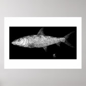 Bonefish Scratch Art Poster (Vorne)