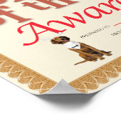 Bonehead Award Zertifikat Poster (Ecke)