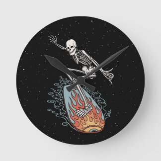 Bonehead Board Typ Runde Wanduhr