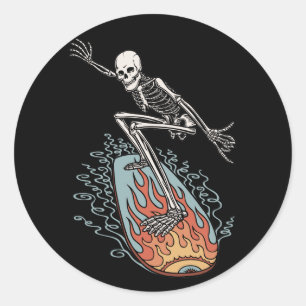 Bonehead Board Typ Runder Aufkleber