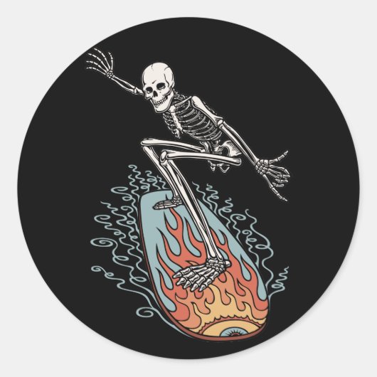 Bonehead Board Typ Runder Aufkleber (Vorderseite)