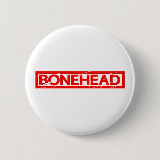 Bonehead Briefmarke Button (Vorderseite)