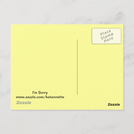 Bonehead SORRY Karte (Rückseite)