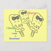 Bonehead SORRY Karte (Vorderseite)