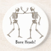 Boneheads Halloween Sandstein Untersetzer (Vorne)