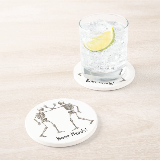 Boneheads Halloween Sandstein Untersetzer (Seite)