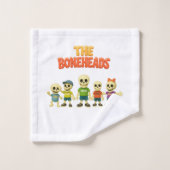 Bones Academy™ und The Boneheads™ Badhandtuch Set (Waschlappen)