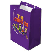 Bones Academy™ und The Boneheads™ Geschenktüte (Rückseite Schrägansicht)