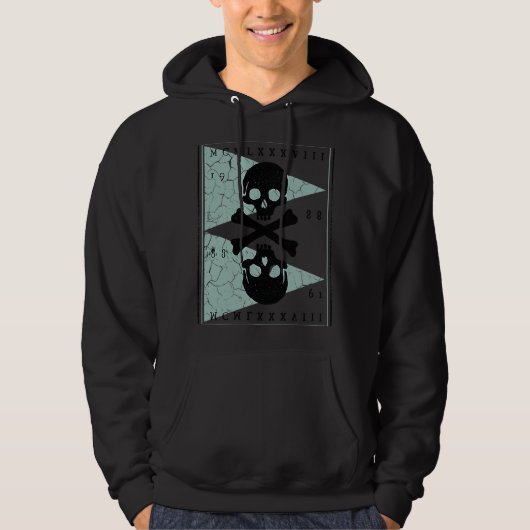 Bones and Skulls Pirate Hoodie (Vorderseite)