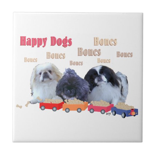 Bones Happy Dogs Fliese (Vorderseite)