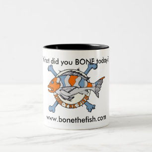 Bonethefish.com - Knochen-Tasse Zweifarbige Tasse