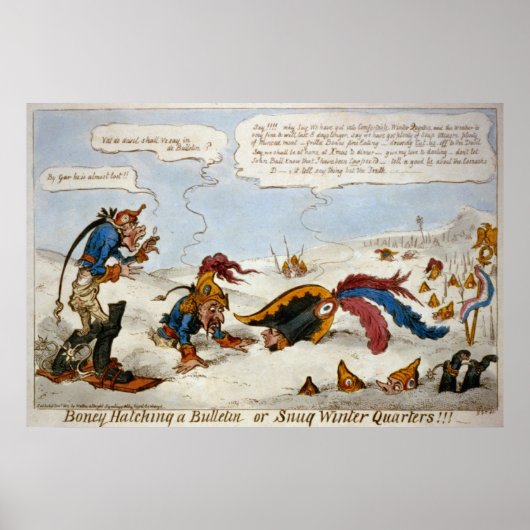 Boney schlüpfen ein Bulletin oder schnupfen Winter Poster (Vorne)