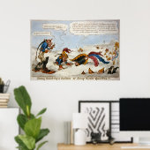 Boney schlüpfen ein Bulletin oder schnupfen Winter Poster (Heimbüro)