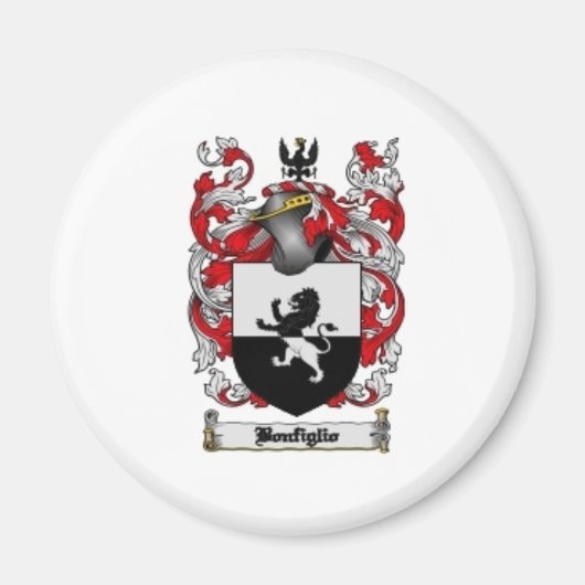 Bonfiglio Familienwappen Magnet (Vorne)