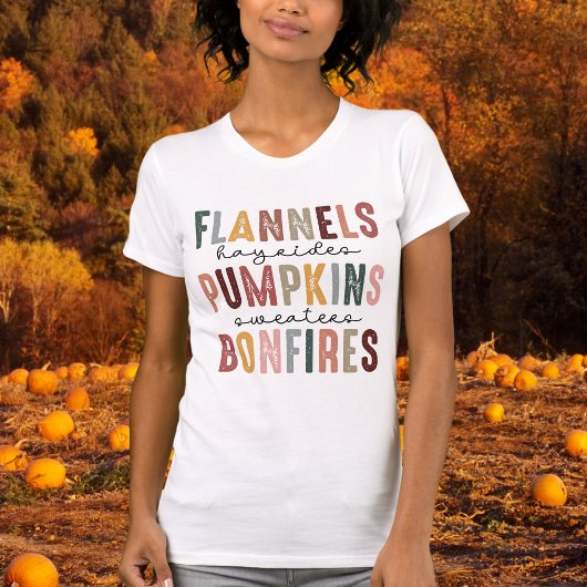 Bonfire Babe & Pumpkin Patch trägt Slim Fit T-Shirt