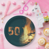 Bonfire Backyard Birthday Party Pappteller (Party)