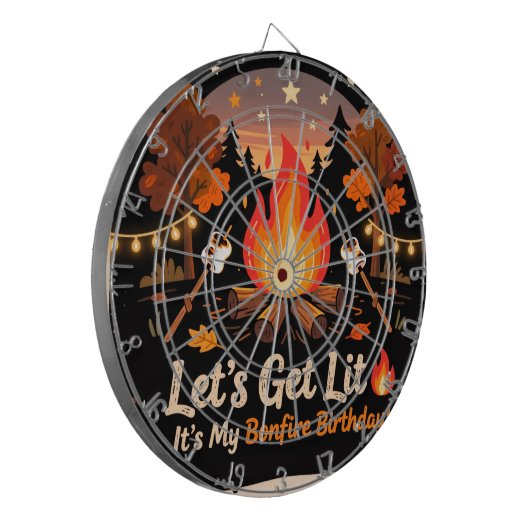 Bonfire Beer Pong Table 🔥 | Outdoor Party Dartscheibe (Vorderseite Links)