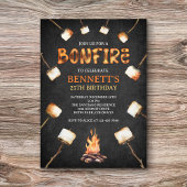 Bonfire Birthday Einladung