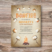 Bonfire Birthday Einladung