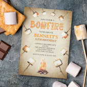 Bonfire Birthday Einladung