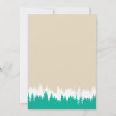 Bonfire Birthday Party Forest Camping Einladung (Rückseite)