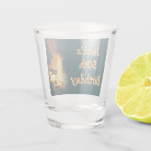 Bonfire Birthday Party Schnapsglas (Rückseite)