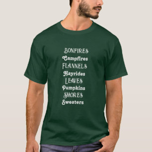 Bonfire Campfire Flannels Hay reiten T - Shirt