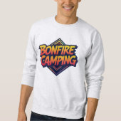 🔥 Bonfire Camping Adventure - Retro 80er Außenber Sweatshirt (Vorderseite)