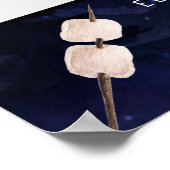 Bonfire Camping | Geburtstag Foto Prop-Zeichen Poster (Ecke)