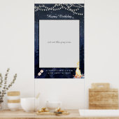 Bonfire Camping | Geburtstag Foto Prop-Zeichen Poster (Küche)