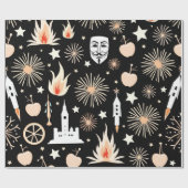 Bonfire Celebration Design Geschenkpapier (Flach)