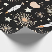 Bonfire Celebration Design Geschenkpapier (Ecke)