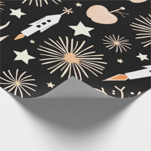 Bonfire Celebration Design Geschenkpapier (Ecke)